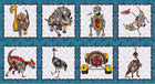 Blank Quilting Co Dino Punk Blocks Panel by Holly Glaspey - Patchwork and Quilting Fabric from Brown's Craft Shed (Tags: Fabric )