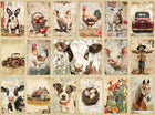 Devonstone Collection - Coops Farm Panel - Patchwork and Quilting Fabric from Brown's Craft Shed (Tags: Fabric chicken Coops Farm country farmhouse cow Devonstone Collection farm animals panel panel fabric pig rustic sheep vintage tractor )