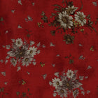 Kinkame European Taupe XI Dark Red - Patchwork and Quilting Fabric from Brown's Craft Shed (Tags: Fabric Floral green grey red )