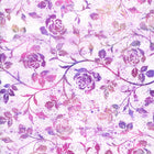 In The Beginning Fabrics - Halycon II by Jason Yenter - Patchwork and Quilting Fabric from Brown's Craft Shed (Tags: Fabric elegant Floral flowers garden lavender Lloyd Curzon patterns pink purple roses statement vines violet )