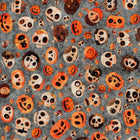 QT Fabrics A Haunting We Will Go by Morris Creative Group - Patchwork and Quilting Fabric from Brown's Craft Shed (Tags: Fabric autumn children grey halloween Morris Creative Group novelty orange playful pumpkins QT Fabrics seasonal skulls spooky whimsical )