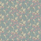 Tilda Songbird - Ava Blue - Patchwork and Quilting Fabric from Brown's Craft Shed (Tags: Fabric birds cottage Floral nature plants Tilda Tilda Songbird vintage whimsical )