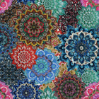 KK Fabrics Lush Petals - Multi Mandala - Patchwork and Quilting Fabric from Brown's Craft Shed (Tags: Fabric )