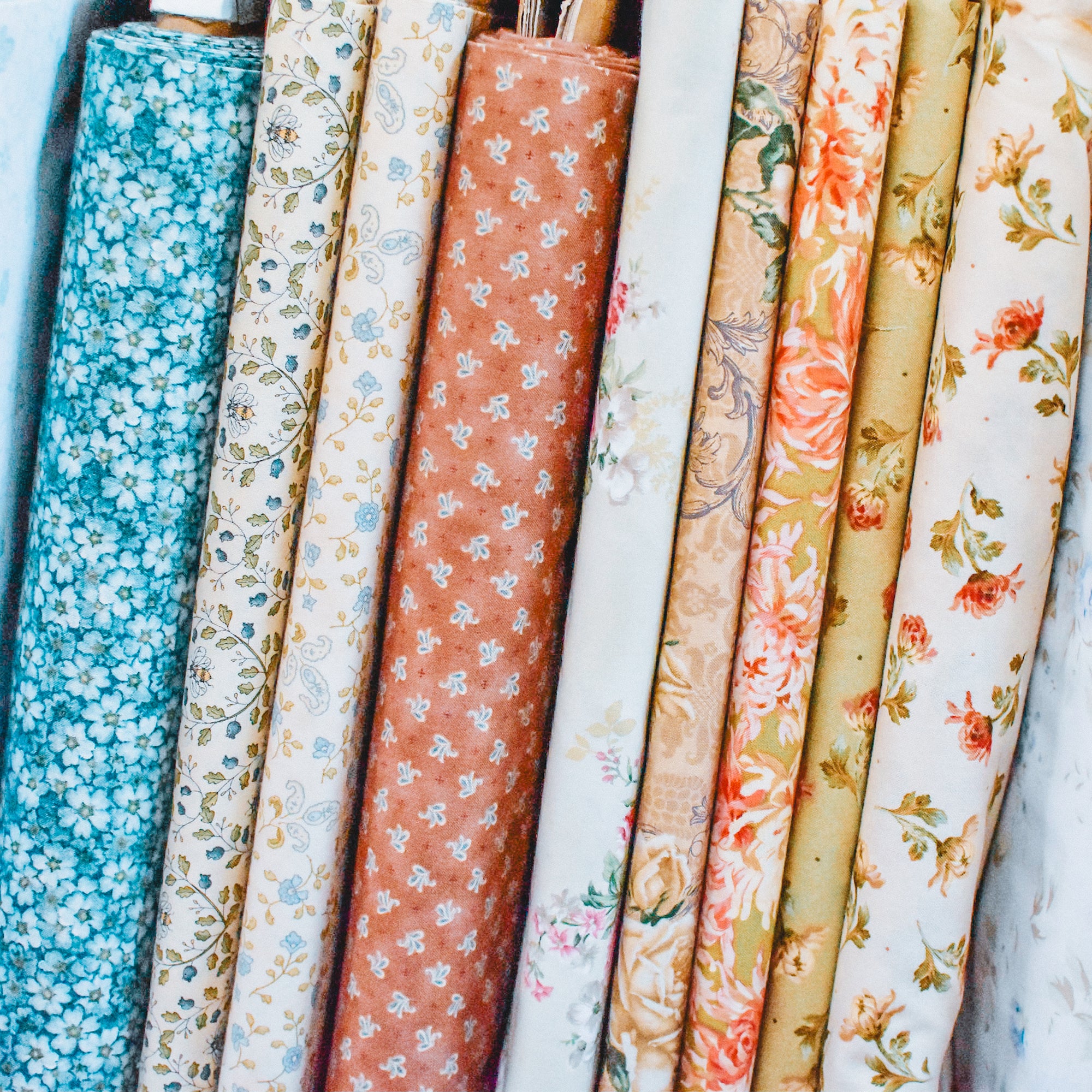 Floral quilting fabric