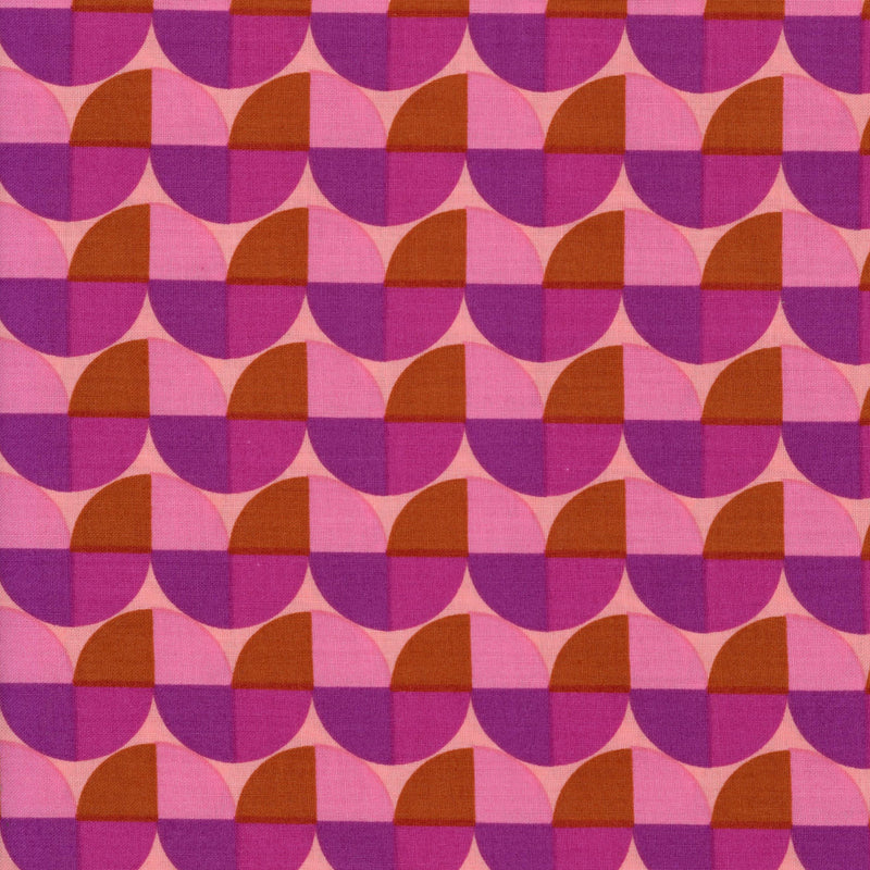 Andover Thesaurus by Thomas Knauer - Patchwork and Quilting Fabric from Brown's Craft Shed (Tags: Fabric Andover Geometric Magenta Mid-century Retro Thesaurus Thomas Knauer )