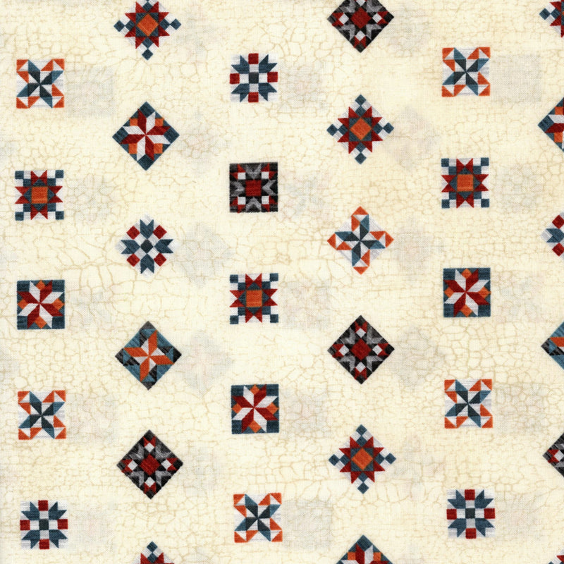 Lloyd Curzon Home Grown Happiness - Patchwork and Quilting Fabric from Brown's Craft Shed (Tags: Fabric charcoal classic country cream heritage Home Grown Happiness Lloyd Curzon navy patchwork patterns quilting red rustic traditional )