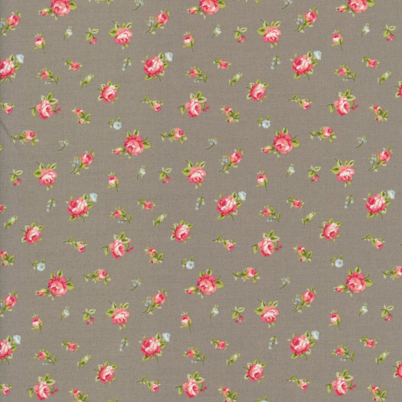 Moda Ellie by Brenda Riddle Designs - Patchwork and Quilting Fabric from Brown's Craft Shed (Tags: Fabric Brenda Riddle Ellie Floral Moda Neutral Taupe )