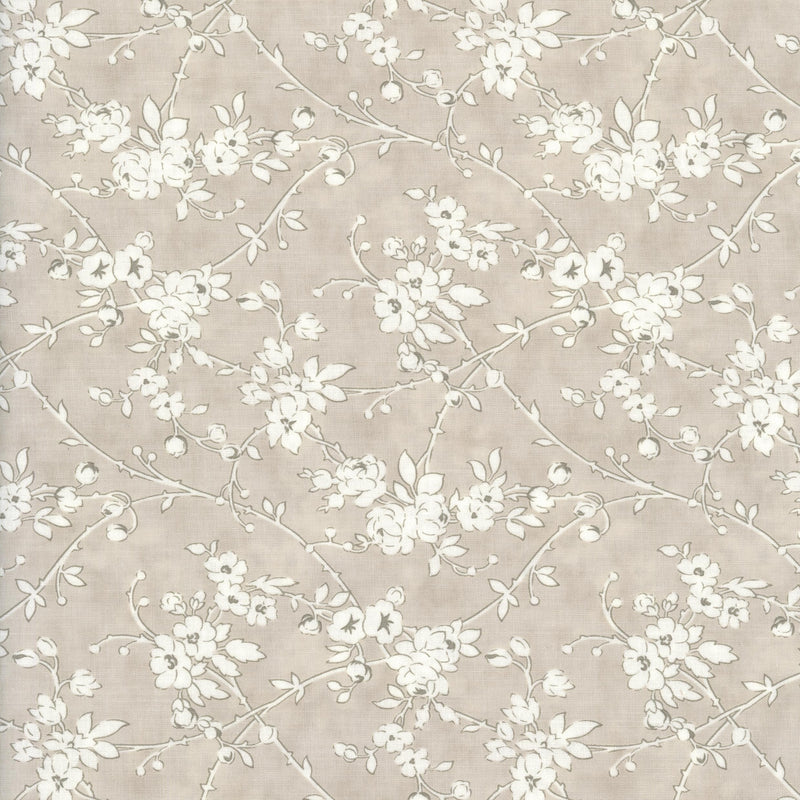 Moda Honeybloom by 3 Sisters - Patchwork and Quilting Fabric from Brown's Craft Shed (Tags: Fabric 3 Sisters Floral Honeybloom Moda Neutral Taupe )