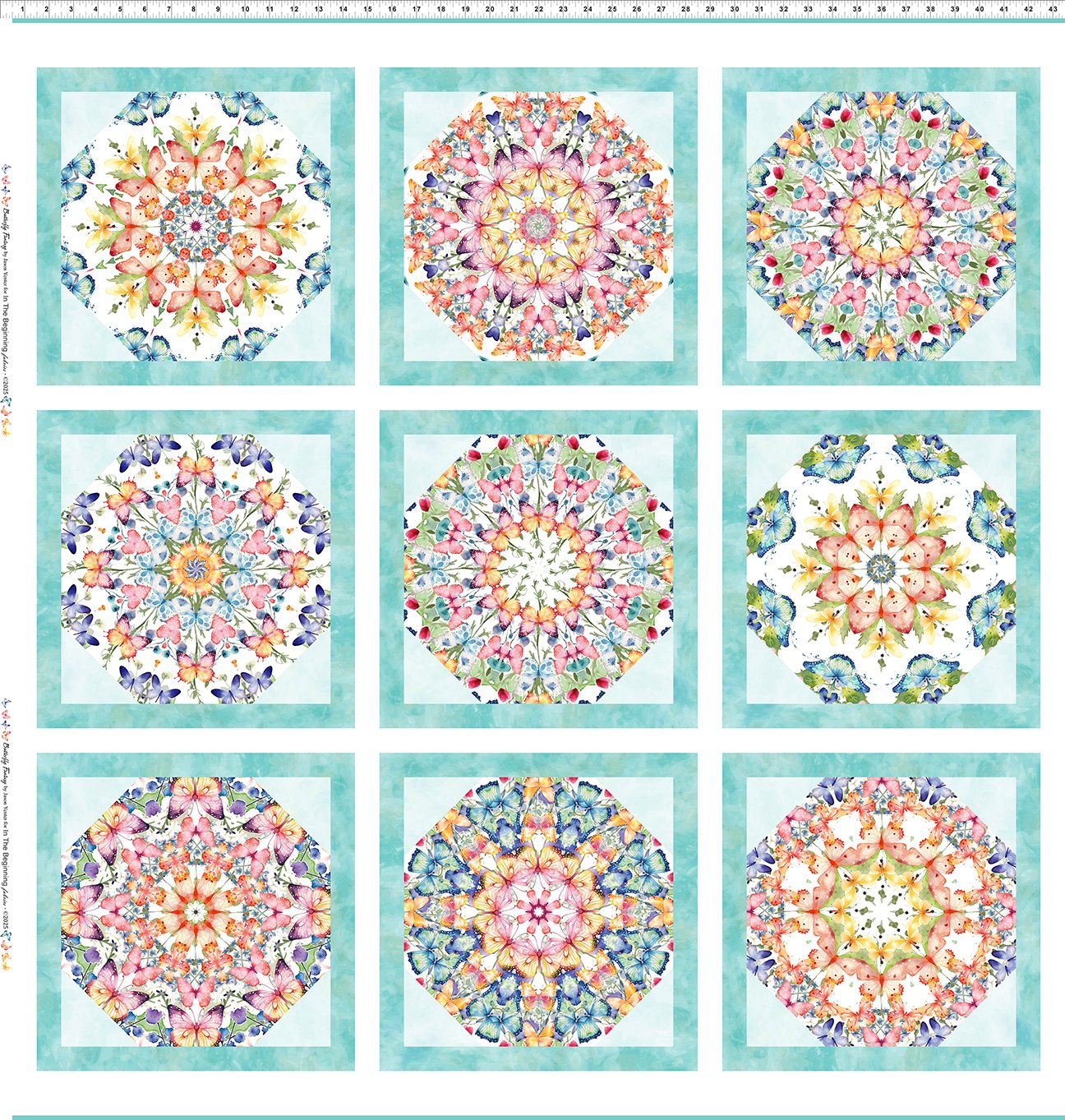In The Beginning Fabrics - Butterfly Fantasy by Jason Yenter - Patchwork and Quilting Fabric from Brown's Craft Shed (Tags: Fabric panel )