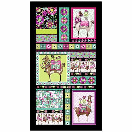 QT Fabrics Fiesta Boho Panel - Patchwork and Quilting Fabric from Brown's Craft Shed (Tags: Fabric panel )