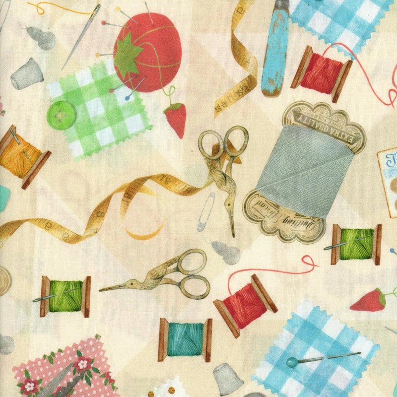 Three Wishes Fabric Vintage Sewing - Patchwork and Quilting Fabric from Brown's Craft Shed (Tags: Fabric multi specialty )