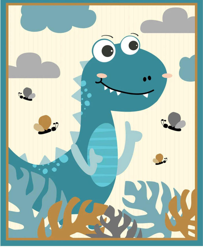 Kenard & Kenard Fabrics Dino Land Panel - Patchwork and Quilting Fabric from Brown's Craft Shed (Tags: Fabric children panel )