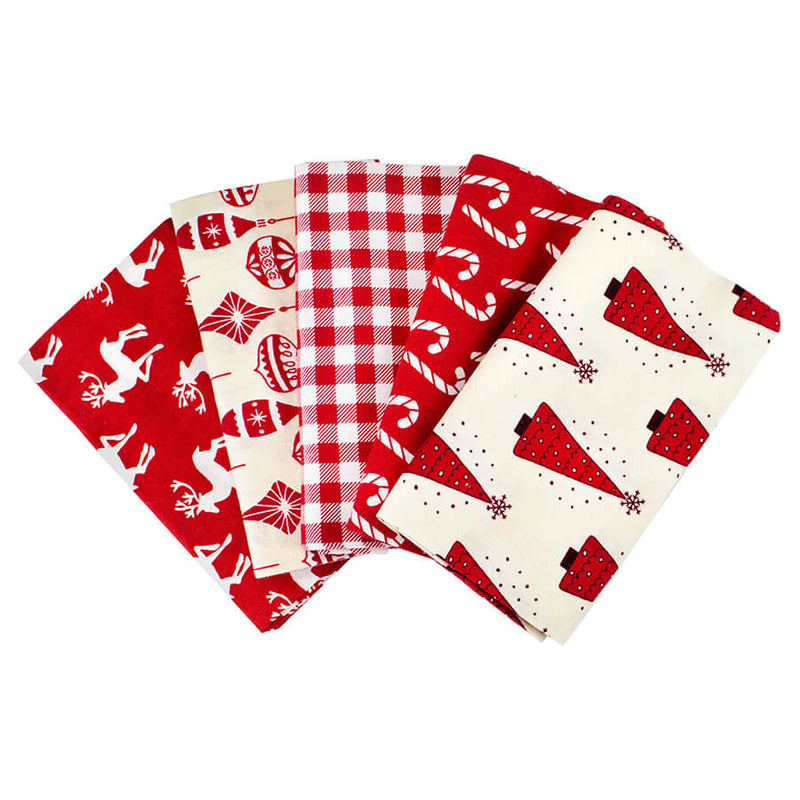 Birch Fabric – Christmas Joy Fat Quarter Bundle (5pcs)