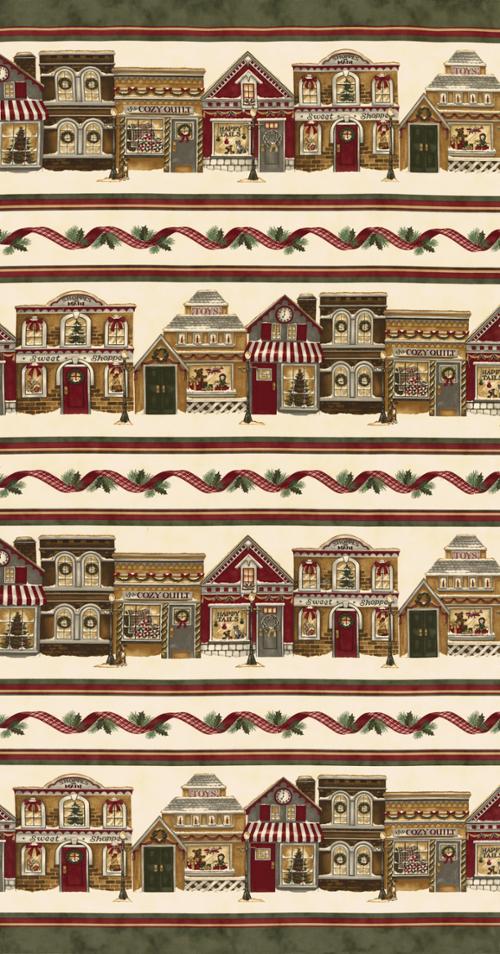 Moda Shoppes On Main Border Print by Holly Taylor - Patchwork and Quilting Fabric from Brown's Craft Shed (Tags: Fabric Holly Taylor Moda Fabrics Shopfronts )