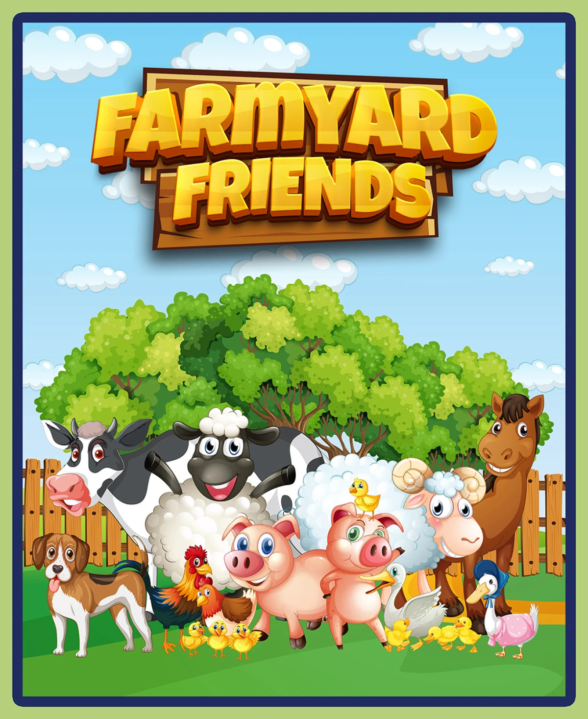 KK Fabrics Farmyard Friends 36" Panel - Patchwork and Quilting Fabric from Brown's Craft Shed (Tags: Fabric )