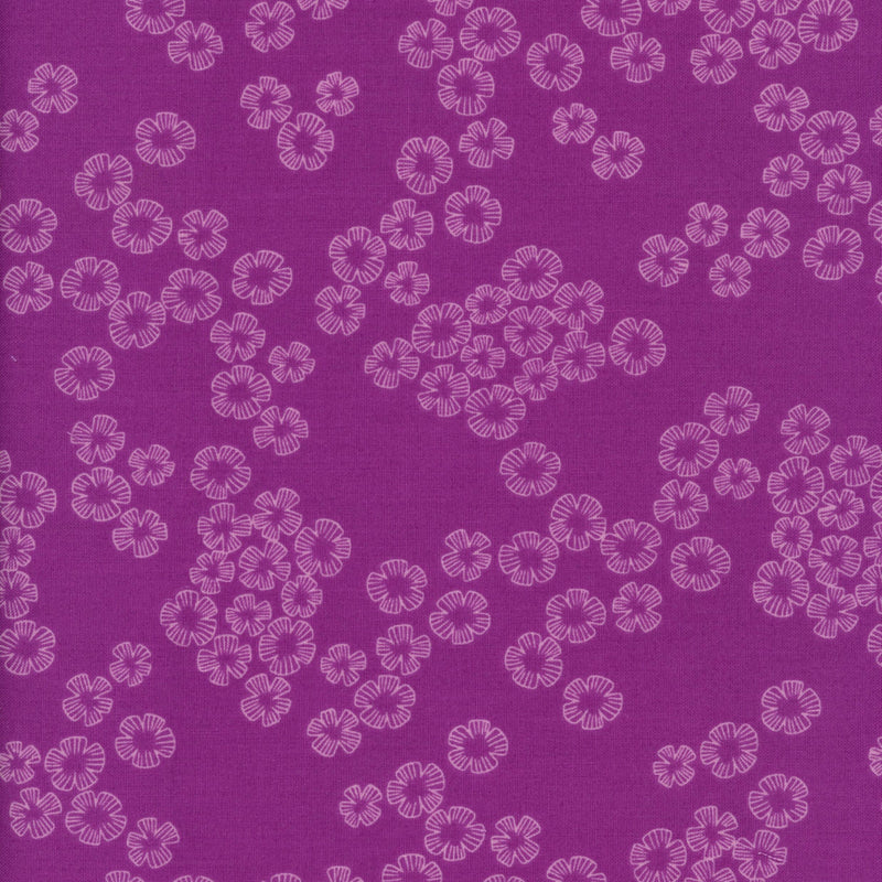 Andover Purple Floral - Patchwork and Quilting Fabric from Brown's Craft Shed (Tags: Fabric Floral purple )