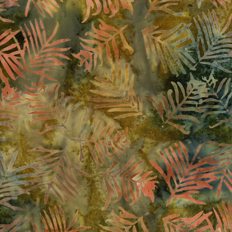 Batik Australia - Autumn Fern Batik