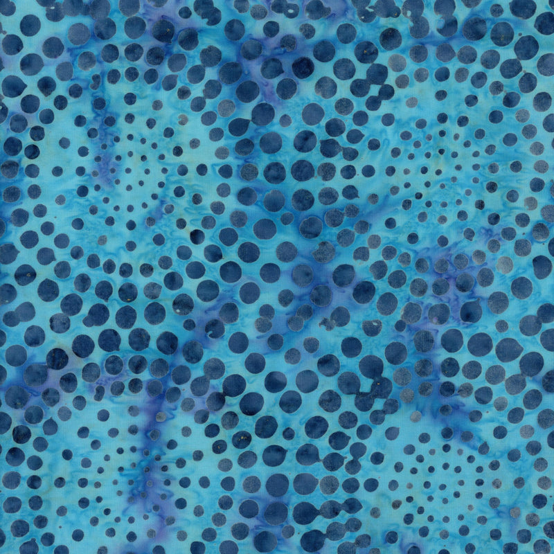 Batik - Ocean Swirl Dots - Patchwork and Quilting Fabric from Brown's Craft Shed (Tags: Fabric batik clearance )
