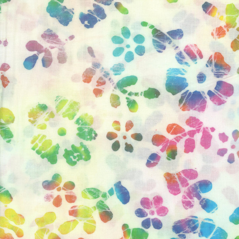 Kennard & Kennard Batik - Rainbow Bloom - Patchwork and Quilting Fabric from Brown's Craft Shed (Tags: Fabric batik clearance )