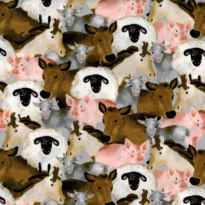 Blank Quilting Coporation Farm Animal Collage