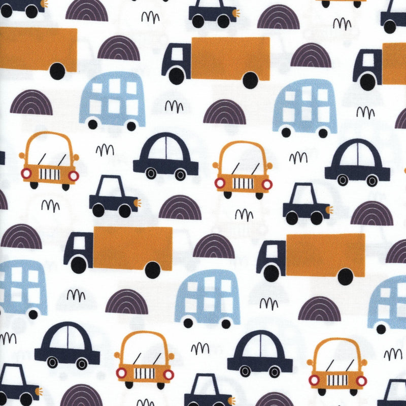 Devonstone Collection Rush Hour - Patchwork and Quilting Fabric from Brown's Craft Shed (Tags: Fabric children novelty )