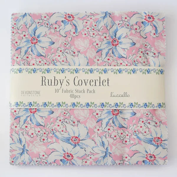 Devonstone Collection Ruby's Coverlet 10" Fabric Stack Pack - Patchwork and Quilting Fabric from Brown's Craft Shed (Tags: Fabric )