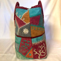 Patchwork Suede - One of a Kind Handmade Bag by Betty - Patchwork and Quilting Fabric from Brown's Craft Shed (Tags: Fabric )