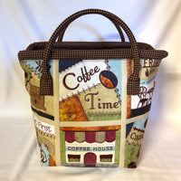 Coffee Time - One of a Kind Handmade Bag by Betty - Patchwork and Quilting Fabric from Brown's Craft Shed (Tags: Fabric )