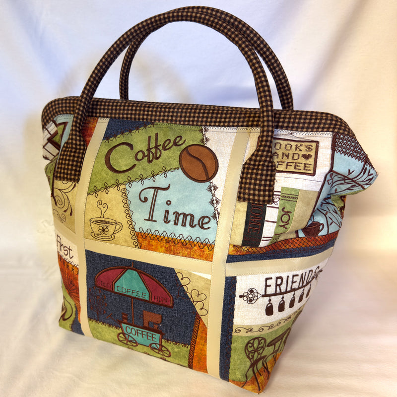 Coffee Time - One of a Kind Handmade Bag by Betty - Patchwork and Quilting Fabric from Brown's Craft Shed (Tags: Fabric )