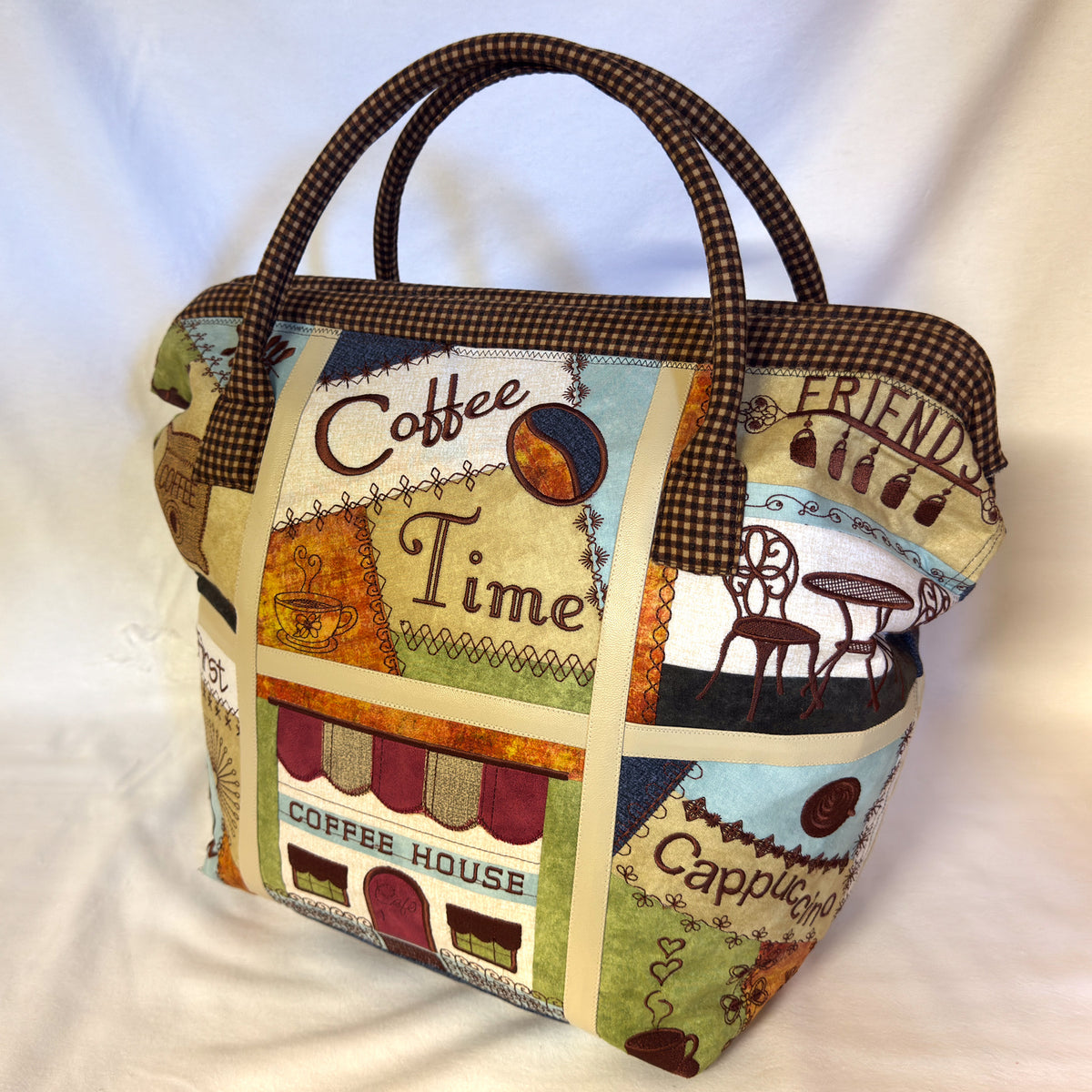 Coffee Time - One of a Kind Handmade Bag by Betty - Patchwork and Quilting Fabric from Brown's Craft Shed (Tags: Fabric )