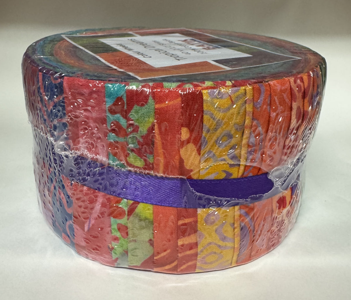 Batik Australia - Tropical Dreams Jelly Roll - Patchwork and Quilting Fabric from Brown's Craft Shed (Tags: Fabric 2.5 inch strips australian batik batik fabric bright batik craft fabric fern print hand dyed batik multicolour batik quilting precut rainbow batik sewing supplies strip roll tropical dreams tropical print )