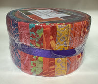 Batik Australia - Tropical Dreams Jelly Roll - Patchwork and Quilting Fabric from Brown's Craft Shed (Tags: Fabric 2.5 inch strips australian batik batik fabric bright batik craft fabric fern print hand dyed batik multicolour batik quilting precut rainbow batik sewing supplies strip roll tropical dreams tropical print )