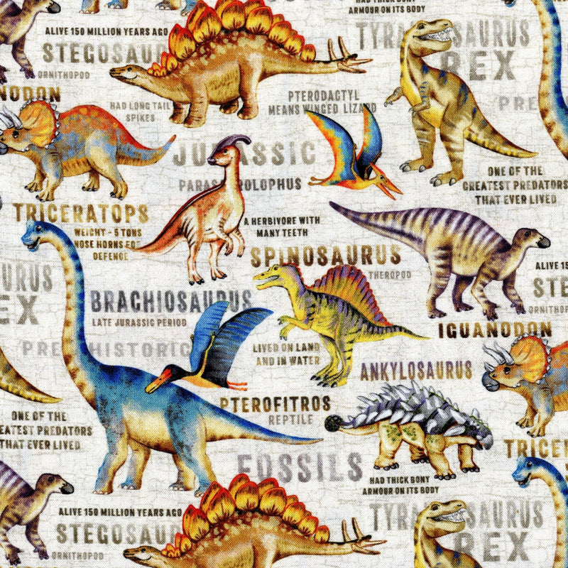 Kenard & Kenard Fabric Dinosaur Land - Patchwork and Quilting Fabric from Brown's Craft Shed (Tags: Fabric blue children green )