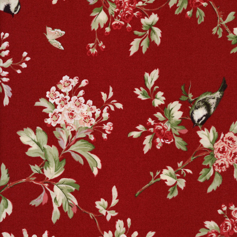 Maywood Studios Season's Greetings - Patchwork and Quilting Fabric from Brown's Craft Shed (Tags: Fabric Floral grey )