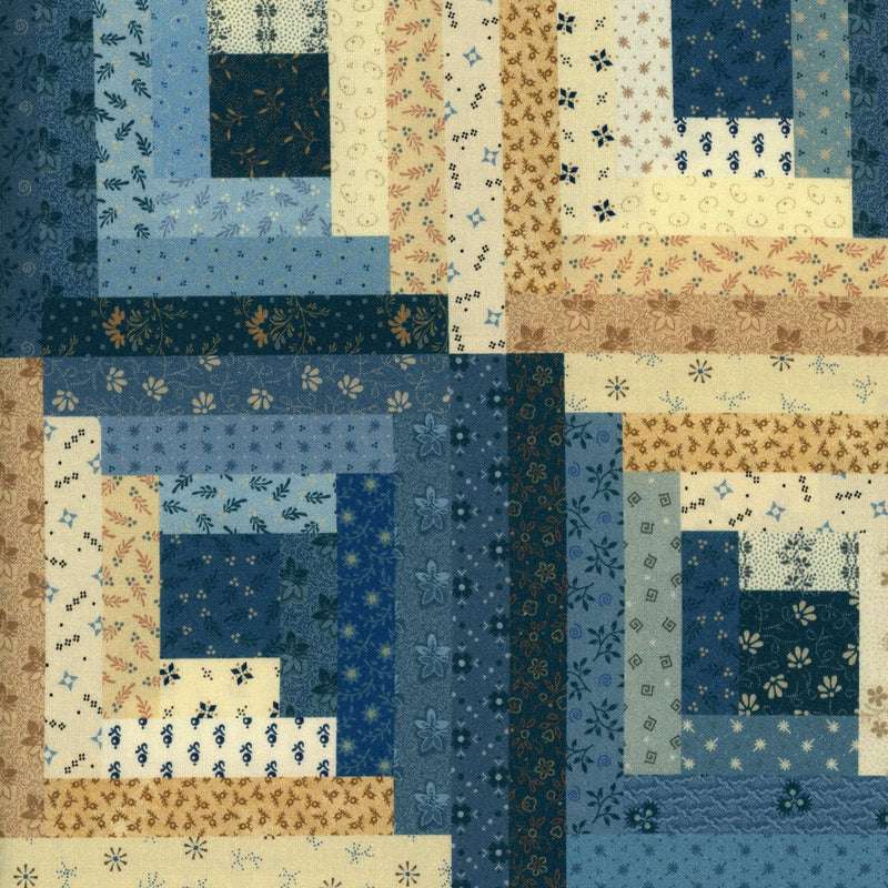 Marcus Fabrics Pams Cabin - Patchwork and Quilting Fabric from Brown's Craft Shed (Tags: Fabric blue Neutral panel )