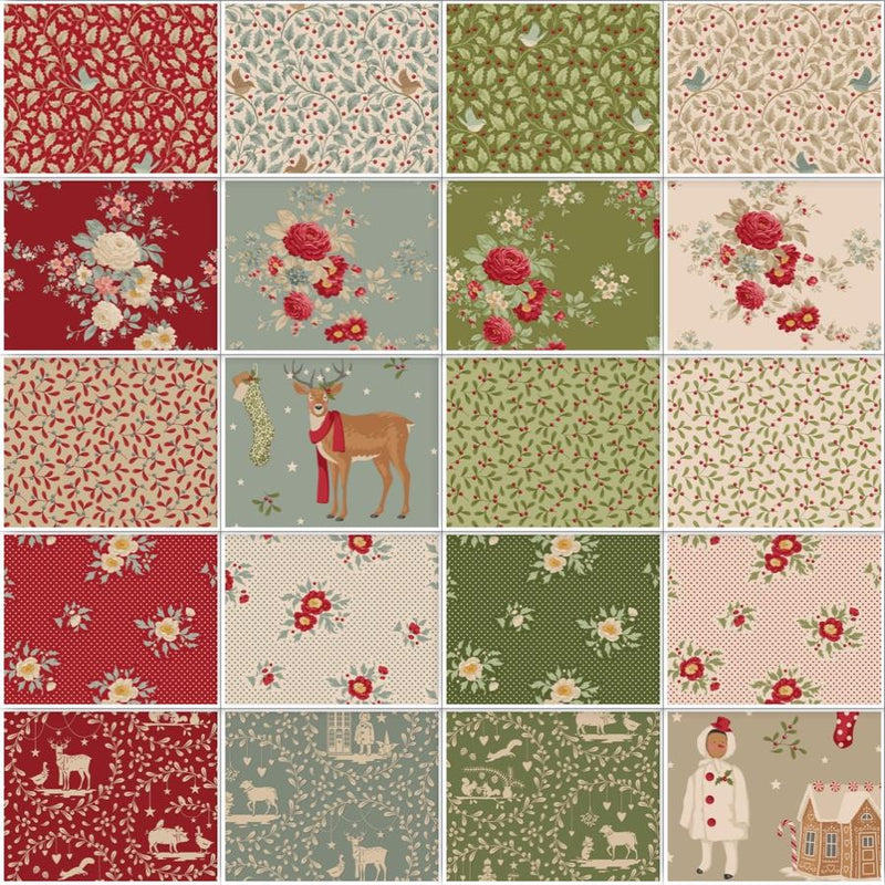 Tilda Fabrics Merry Little Christmas Fat Quarter Bundle (20pcs) - Patchwork and Quilting Fabric from Brown's Craft Shed (Tags: Fabric christmas Fabric Bundle Fat Quarter Bundle )