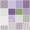 Northcott Lilac Garden by Deborah Edwards 42 pcs Pack - Patchwork and Quilting Fabric from Brown's Craft Shed (Tags: Fabric 10 inch squares Australian quilting supplies cotton quilt fabric Deborah Edwards layer cake fabric lilac floral fabric Lilac Gardens Northcott Studio pre-cut quilting fabric purple quilting fabric )