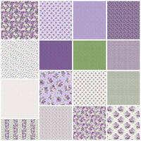 Northcott Lilac Garden by Deborah Edwards 42 pcs Pack - Patchwork and Quilting Fabric from Brown's Craft Shed (Tags: Fabric 10 inch squares Australian quilting supplies cotton quilt fabric Deborah Edwards layer cake fabric lilac floral fabric Lilac Gardens Northcott Studio pre-cut quilting fabric purple quilting fabric )