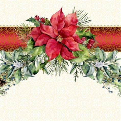 In The Beginning Fabrics A Poinsettia Winter