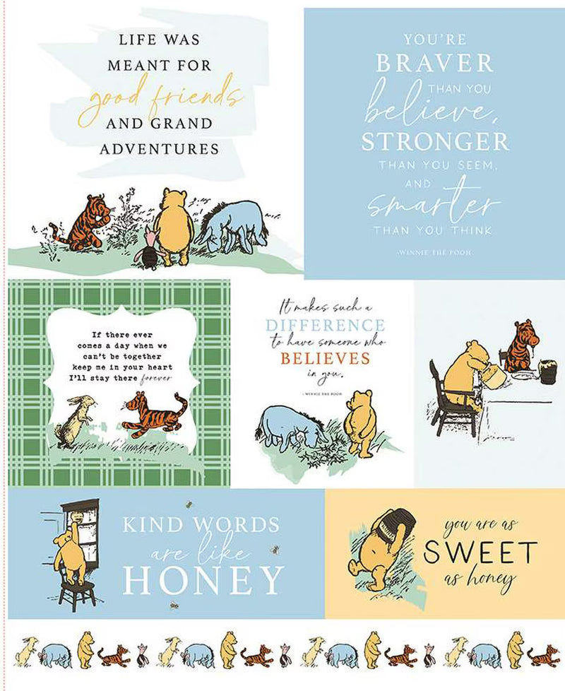 Riley Blake Designs Winnie The Pooh by Echo Park Paper Co. - Patchwork and Quilting Fabric from Brown's Craft Shed (Tags: Fabric Echo Park Paper Co panel Riley Blake Designs )