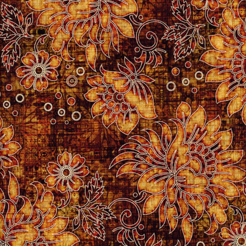 QT Fabrics Treasured - Patchwork and Quilting Fabric from Brown's Craft Shed (Tags: Fabric Brown Floral )