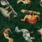 QT Fabrics Dinoroars! Forest Green - Patchwork and Quilting Fabric from Brown's Craft Shed (Tags: Fabric children dinosaur playful )