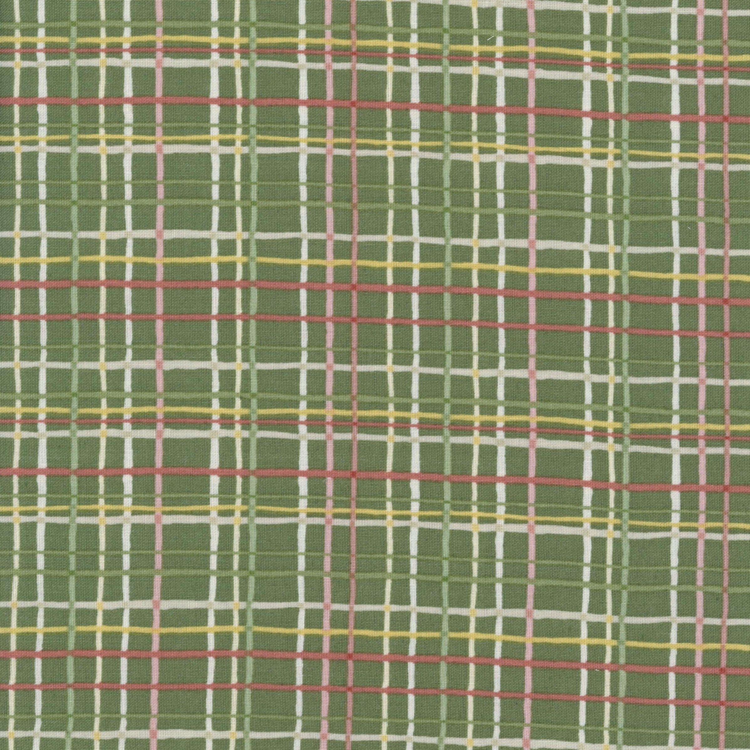 Riley Blake Designs Love Me More by Lisa Audit (Green) - Patchwork and Quilting Fabric from Brown's Craft Shed (Tags: Fabric blenders check green lines Lisa Audit Love Me More multi Neutral pastel patterns plaid Riley Blake Designs )