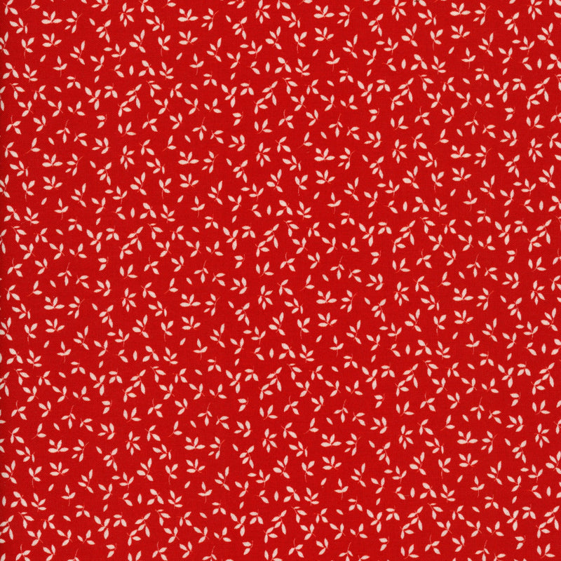 Robert Kaufman Tiny Leaves - Patchwork and Quilting Fabric from Brown's Craft Shed (Tags: Fabric Floral red )