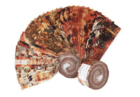 In The Beginning Fabrics - Reflections of Autumn Jelly Roll - Patchwork and Quilting Fabric from Brown's Craft Shed (Tags: Fabric 100% Cotton Fabric 2.5 inch strips Australian Quilt Shop Autumn Fabric Earth Tone Fabric Fall Fabric Fern Fabric Jason Yenter Jelly Roll Leaf Fabric Nature Fabric Patchwork Fabric Quilting Fabric Reflections of Autumn Sewing Projects Strip Quilting )