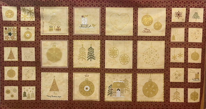 Stof Fabrics Christmas Panel - Patchwork and Quilting Fabric from Brown's Craft Shed (Tags: Fabric christmas panel )