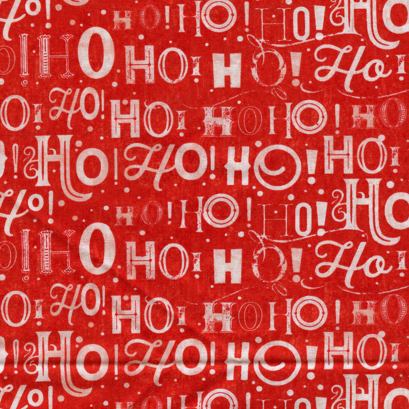 Studio E Vintage Ho! Ho! Ho! - Patchwork and Quilting Fabric from Brown's Craft Shed (Tags: Fabric christmas red )