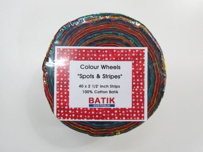 Batik Australia - Spots & Stripes Jelly Roll - Patchwork and Quilting Fabric from Brown's Craft Shed (Tags: Fabric )