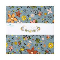 Riley Blake Designs Curated Blooms by Judi Madsen Fabric Pack - Patchwork and Quilting Fabric from Brown's Craft Shed (Tags: Fabric 10 inch squares autumn palette fabric Curated Blooms floral quilting fabric Judi Madsen layer cake fabric pre-cut quilting cotton Riley Blake Designs )
