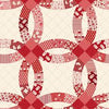Marcus Fabrics Red Wedding Ring by Judie Rothermel - Patchwork and Quilting Fabric from Brown's Craft Shed (Tags: Fabric backing cream extra wide Geometric Marcus Fabrics patchwork quilt back quilting red traditional vintage wedding )